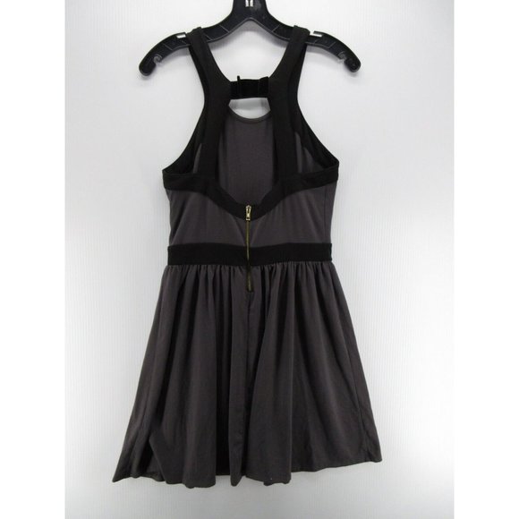 Victorias Secret Dress Small Fit Flare Velvet Trim Cut Out Pleated - Picture 5 of 9